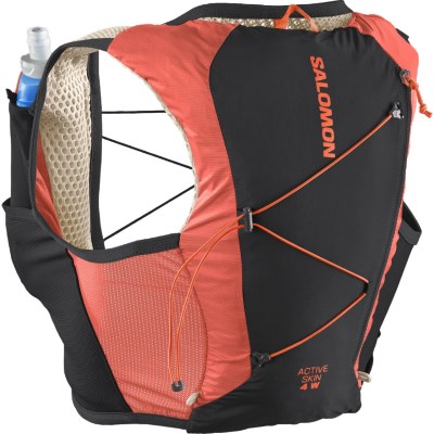 Salomon Active Skin 4 Set Womens Trail Running Vest With Flasks