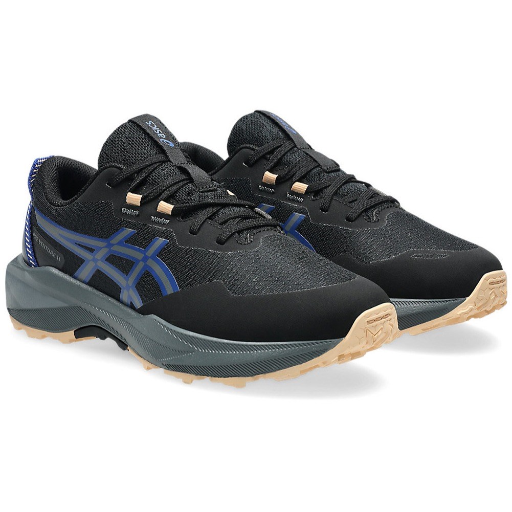 Asics Pre Venture 11 GS - Kids Trail Running Shoes - Black/Asics Blue