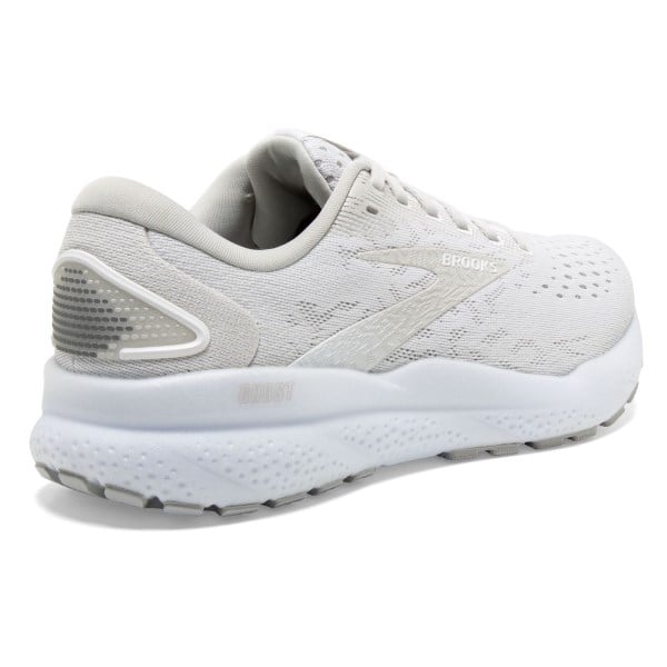 Brooks Ghost 16 - Womens Running Shoes - White/White/Grey