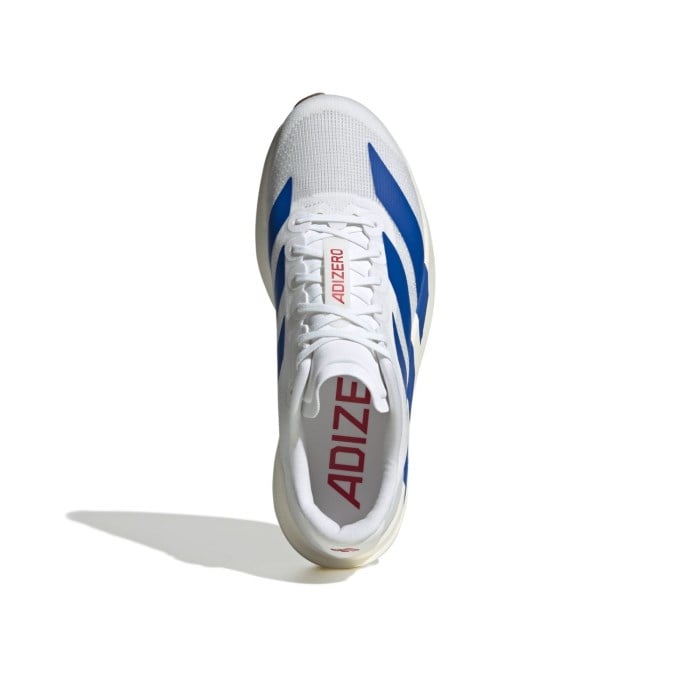 adidas Adizero Evo SL - Mens Running Shoes - Cloud White/Royal Blue/Pure Ruby