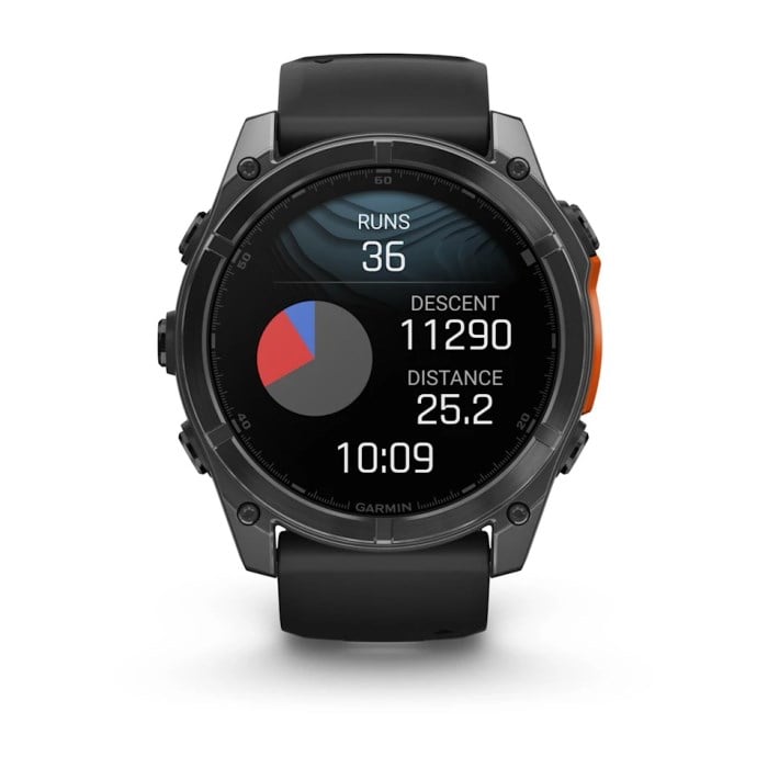 Garmin Fenix 8 51mm AMOLED Premium Multisport Watch - Slate Grey/Black Silicone Band - image 12