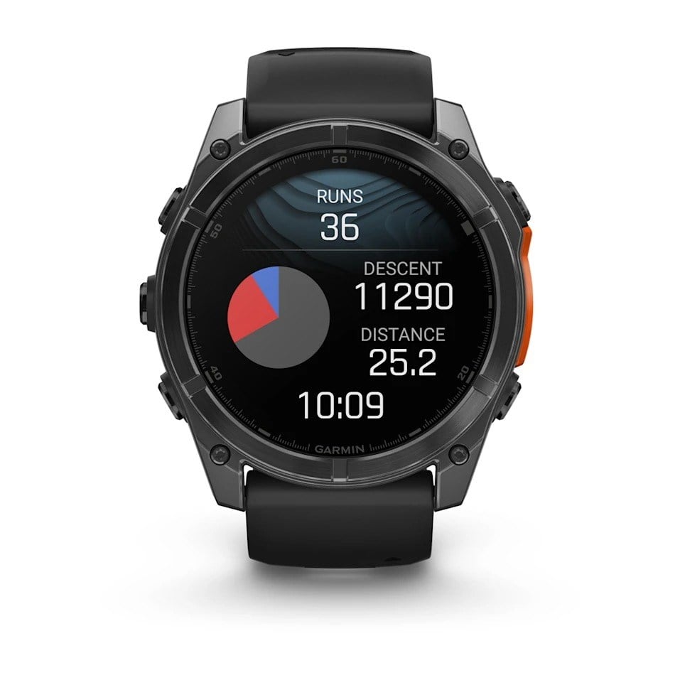 Garmin Fenix 8 51mm AMOLED Premium Multisport Watch - Slate Grey/Black Silicone Band - image 12