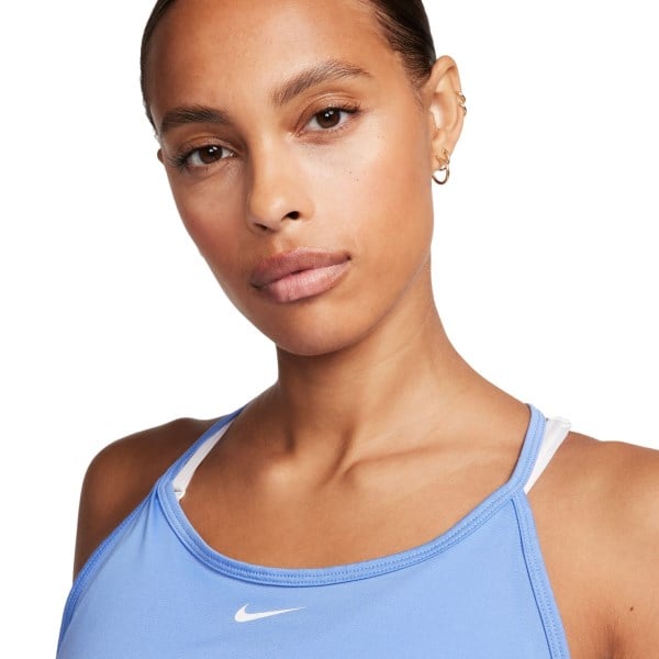 Nike Dri-Fit One Elastika Womens Training Tank Top - Polar/White
