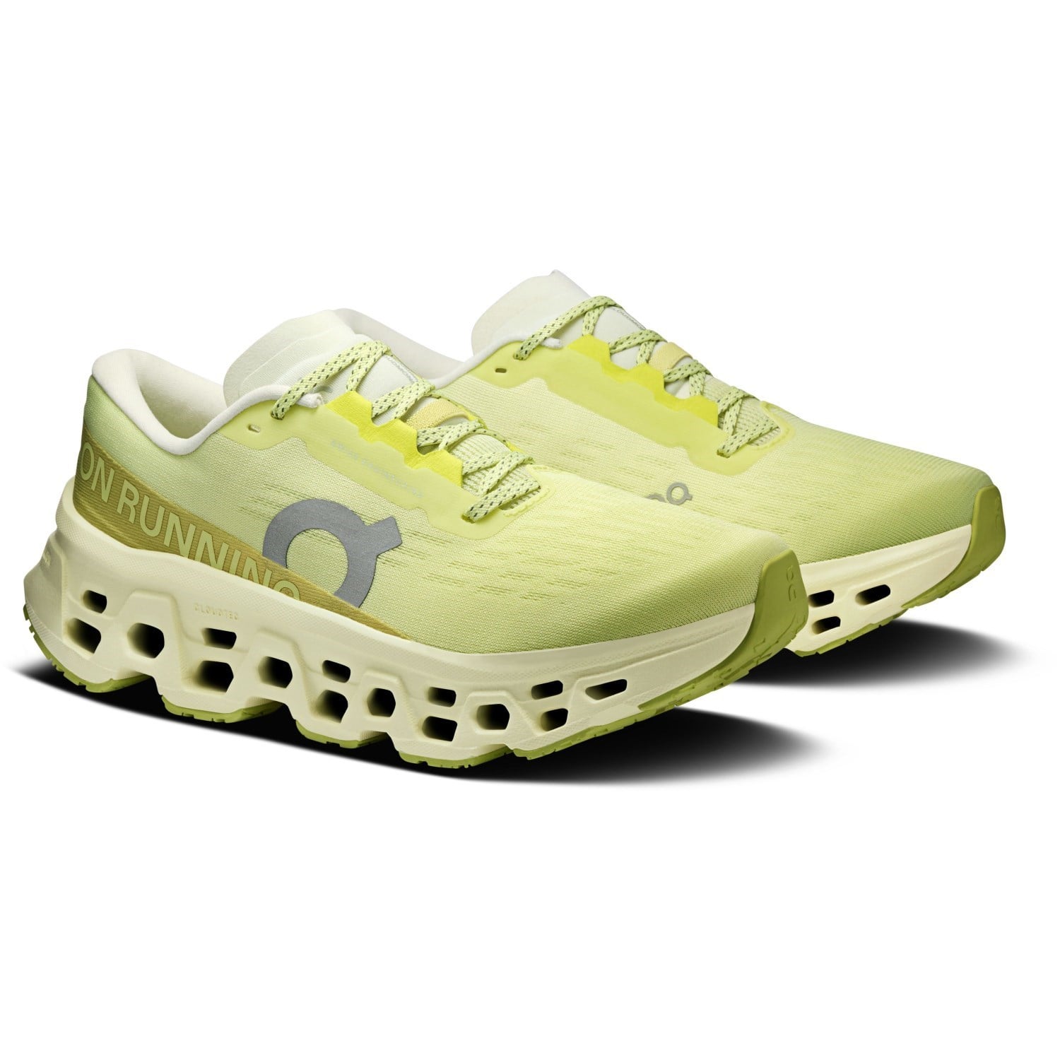 On Cloudmonster 3 - Womens Running Shoes - Limelight/Seedling