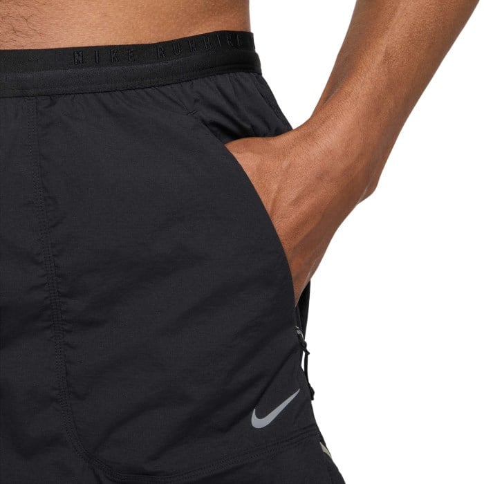 Nike Run Division Mens 4 Inch Shorts - Black/Black
