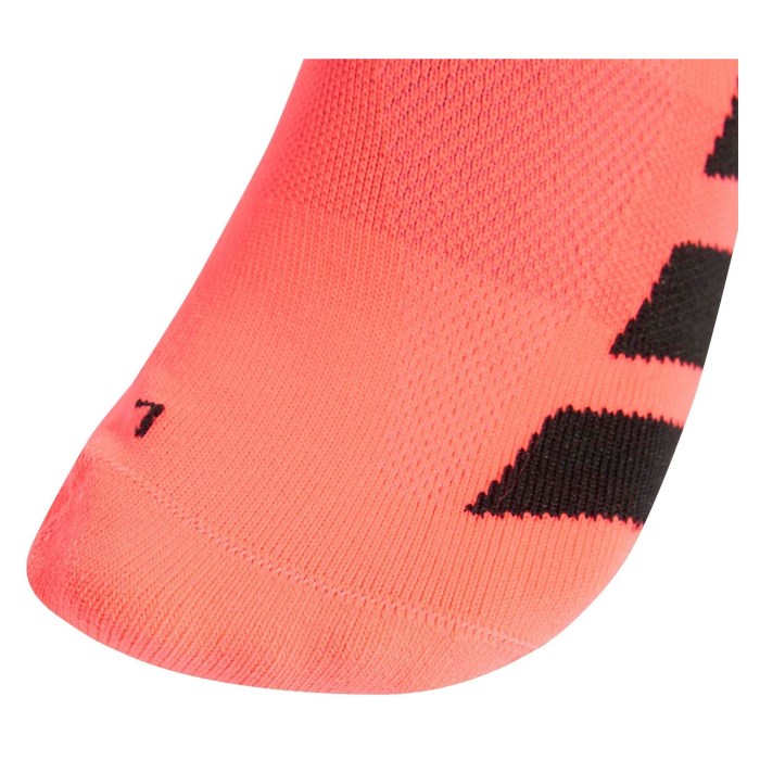 adidas Adizero Running Quarter Sock - Solar Turbo/Black - image 3