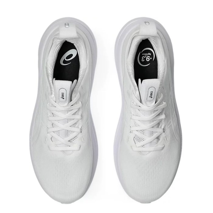 Asics Gel Nimbus 28 - Mens Running Shoes - White/White