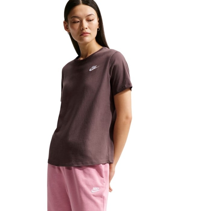 Nike Sportswear Club Essentials Womens T-Shirt - Tattoo/White