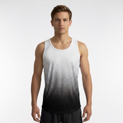 SUB4 DryLyte Racerback Singlet - Dot Black