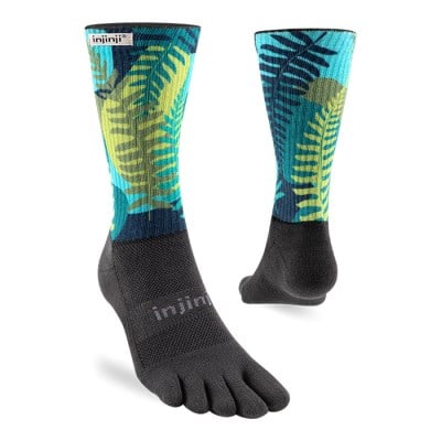 Injinji Spectrum Trail Midweight Unisex Crew Running Socks