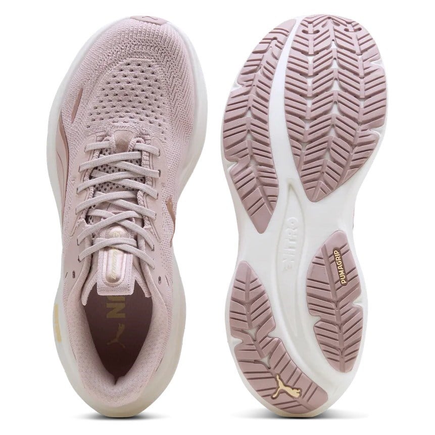 Puma Magnify Nitro 3 - Womens Running Shoes - Misty Pink/Rose Gold - image 3