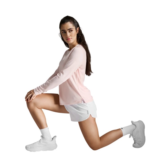 2XU Womens Aero Long Sleeve Top - Pink Frost/Pink Reflective