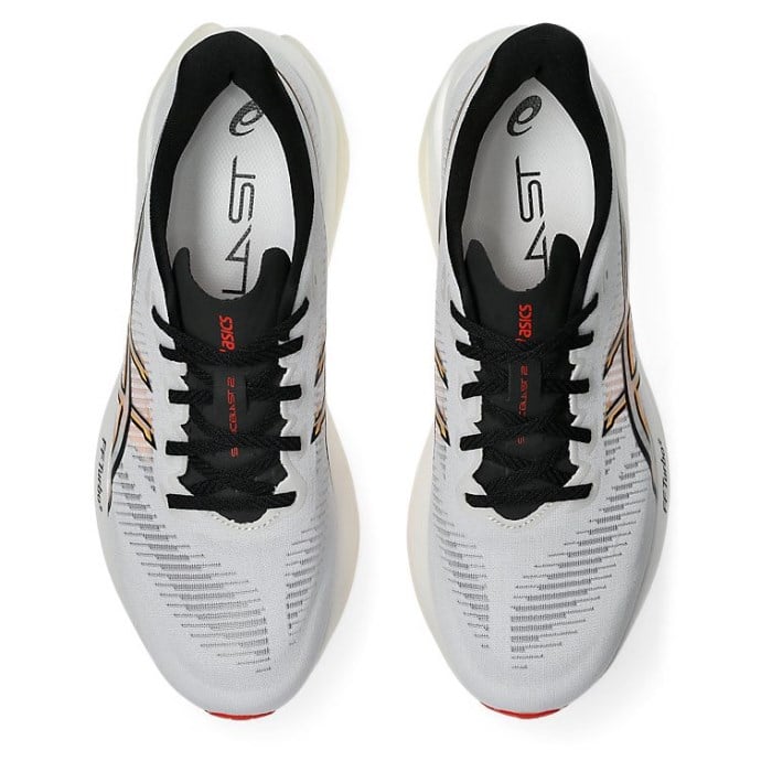 Asics Sonicblast 2 - Mens Running Shoes - White/Stadium Orange - image 3