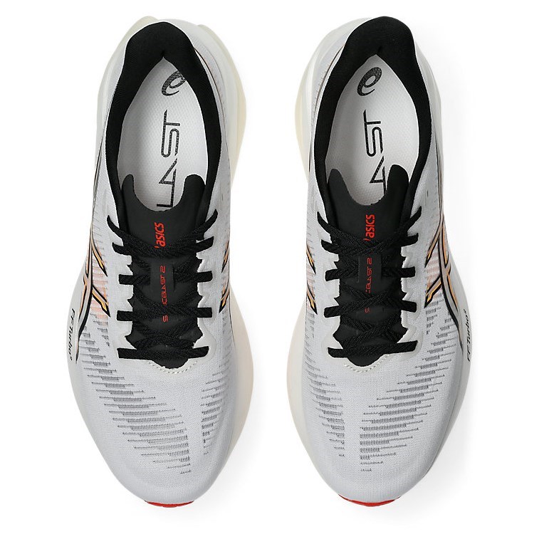 Asics Sonicblast 2 - Mens Running Shoes - White/Stadium Orange - image 3