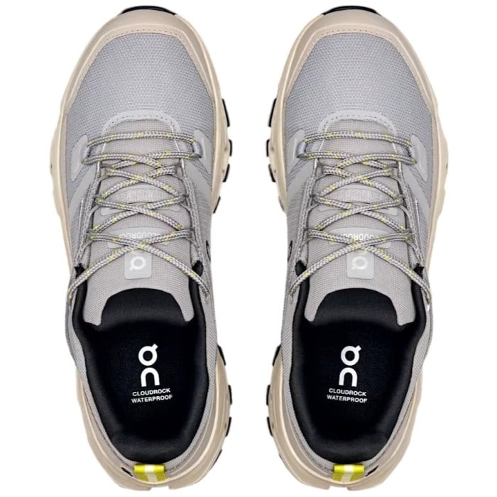 On Cloudrock Low Waterproof - Womens Hiking Shoes - Alloy/Ice