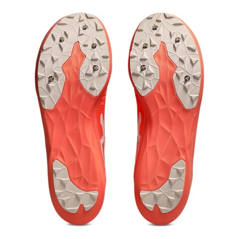 Asics Sonicracer XC - Unisex Cross Country Spikes - Vivid Coral/White - image 4