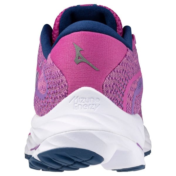 Mizuno Wave Rider 27 - Womens Running Shoes - Rosebud/White/Navy Peony