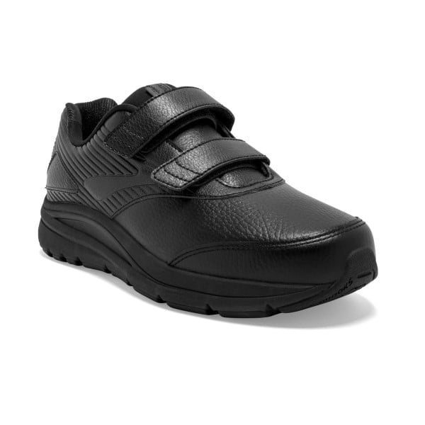 Brooks Addiction Walker 2 Leather Velcro - Womens Walking Shoes - Black