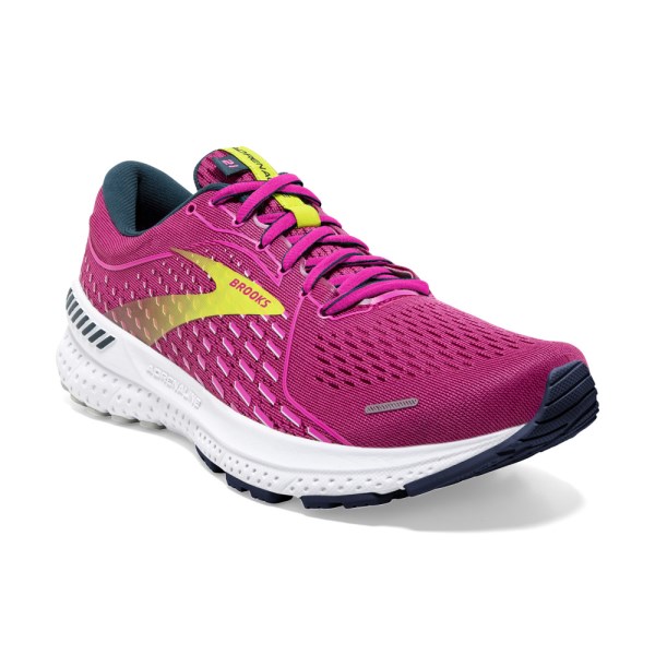 Brooks Adrenaline GTS 21 - Womens Running Shoes - Raspberry/Pink/Sulphur