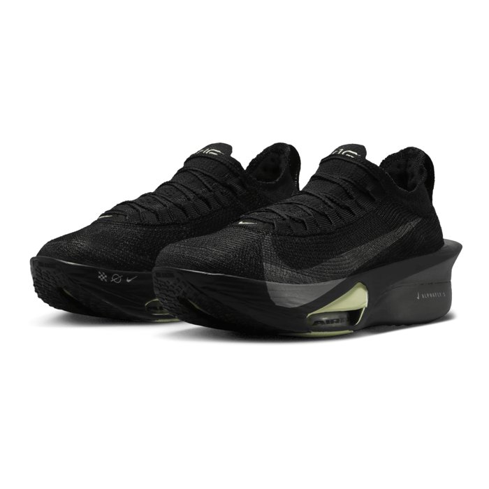 Nike Alphafly 3 - Mens Road Racing Shoes - Black/Metallic Medium Ash/Olive Aura