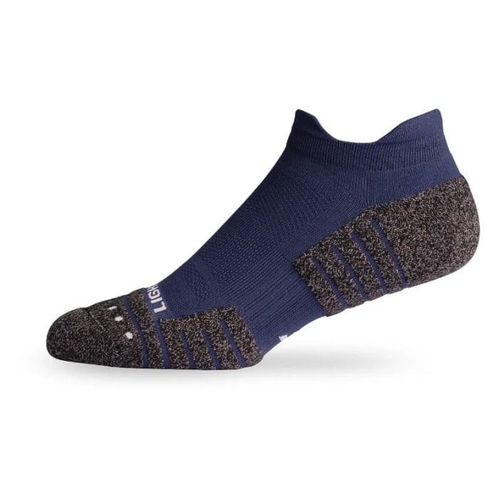 Lightfeet Performance Mini Unisex Running Socks - Navy Blue