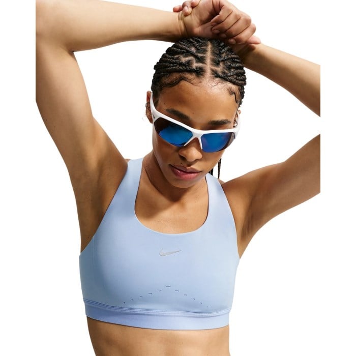 Nike Swift Womens High-Support Lightly Lined Sports Bra - Aluminum/Reflective Silver - image 3