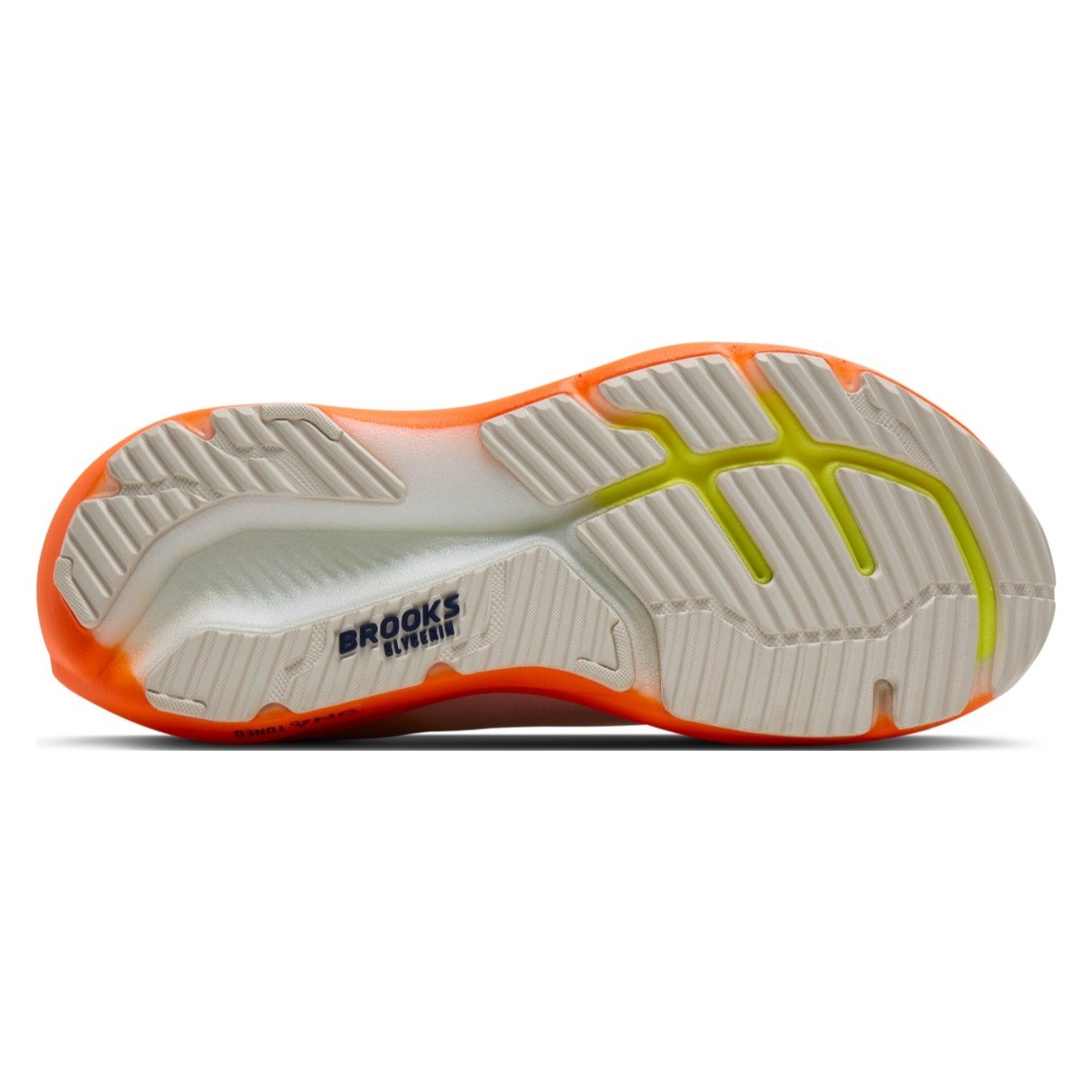 Brooks Glycerin 23 - Mens Running Shoes - White/Navy/Orange - image 4