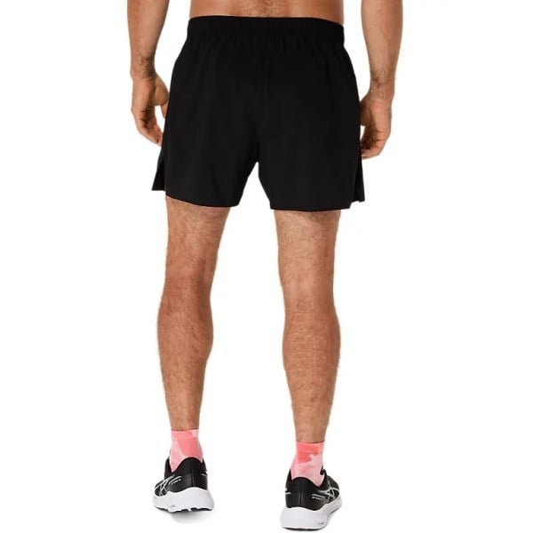 Asics Silver 5 Inch Mens Running Shorts - Performance Black