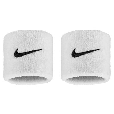 Nike Swoosh Wristbands - 2 Pack - White/Black
