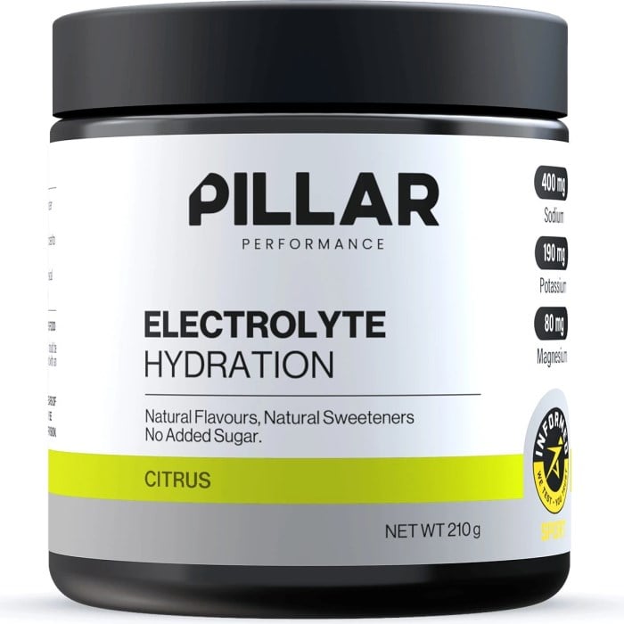 Pillar Electrolyte Hydration 210g Jar - Citrus