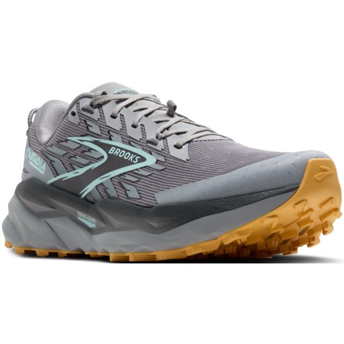 Brooks Cascadia 19 - Mens Trail Running Shoes - Alloy/Ebony/Orange