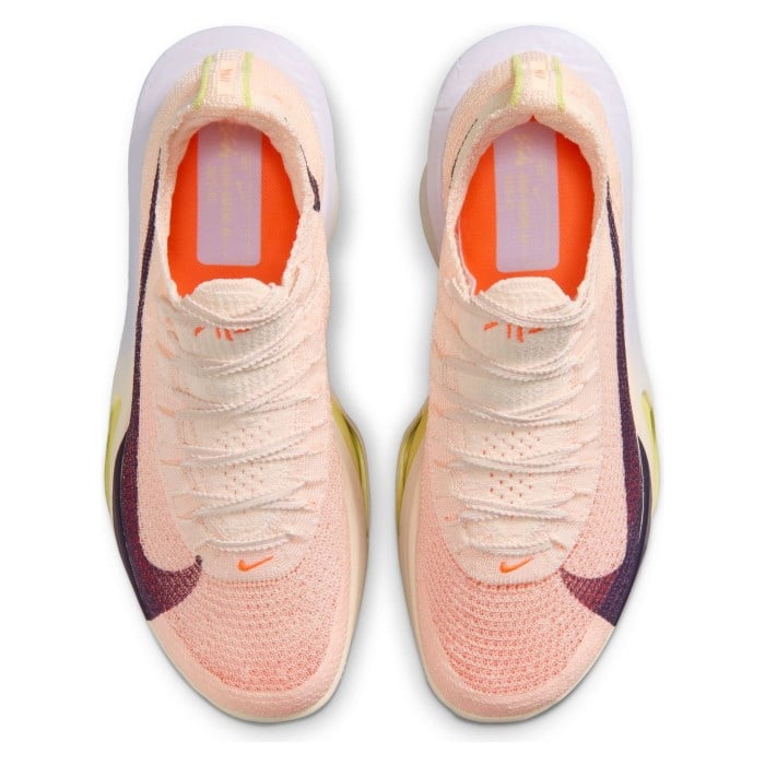 Nike Air Zoom Alphafly 3 - Womens Racing Shoes - Chalk/Purple Dynasty/Hyper Crimson - image 3