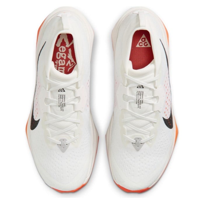 Nike ACG Zegama - Mens Trail Running Shoes - Summit White/Black/Phantom/Safety Orange - image 3