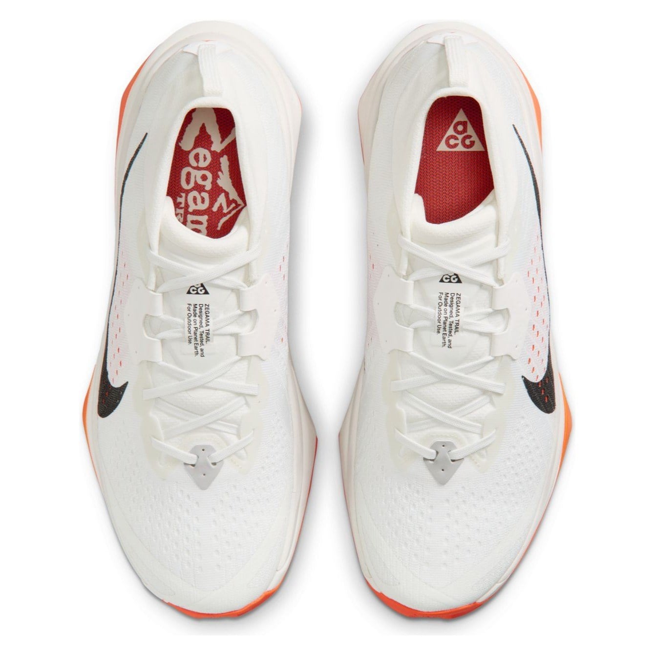 Nike ACG Zegama - Mens Trail Running Shoes - Summit White/Black/Phantom/Safety Orange - image 3