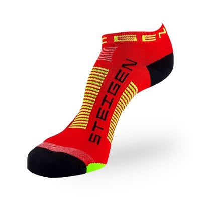 Steigen Zero Length Running Socks - Red