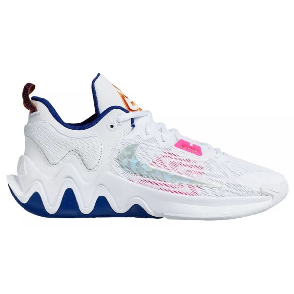 Nike Giannis Immortality 2 GS - Kids Basketball Shoes - White/Multi/Deep Royal Blue