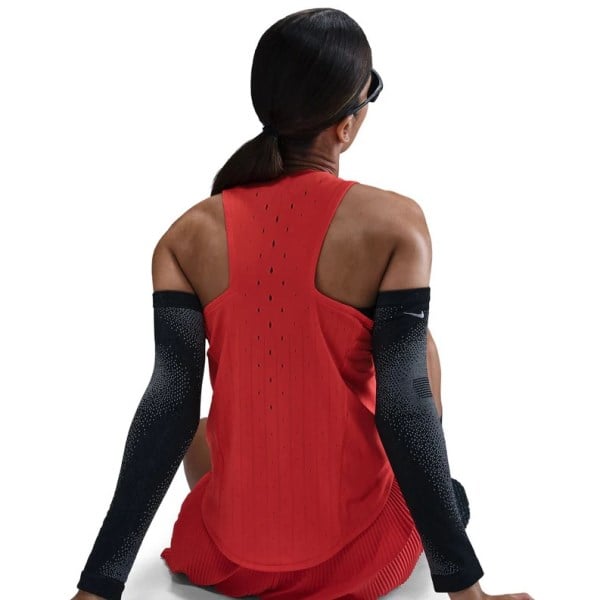 Nike Dri-Fit Aeroswift Womens Running Singlet - Crimson/Black
