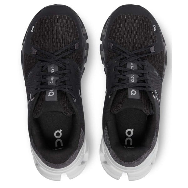 On Cloudflyer 4 - Womens Running Shoes - Black/White