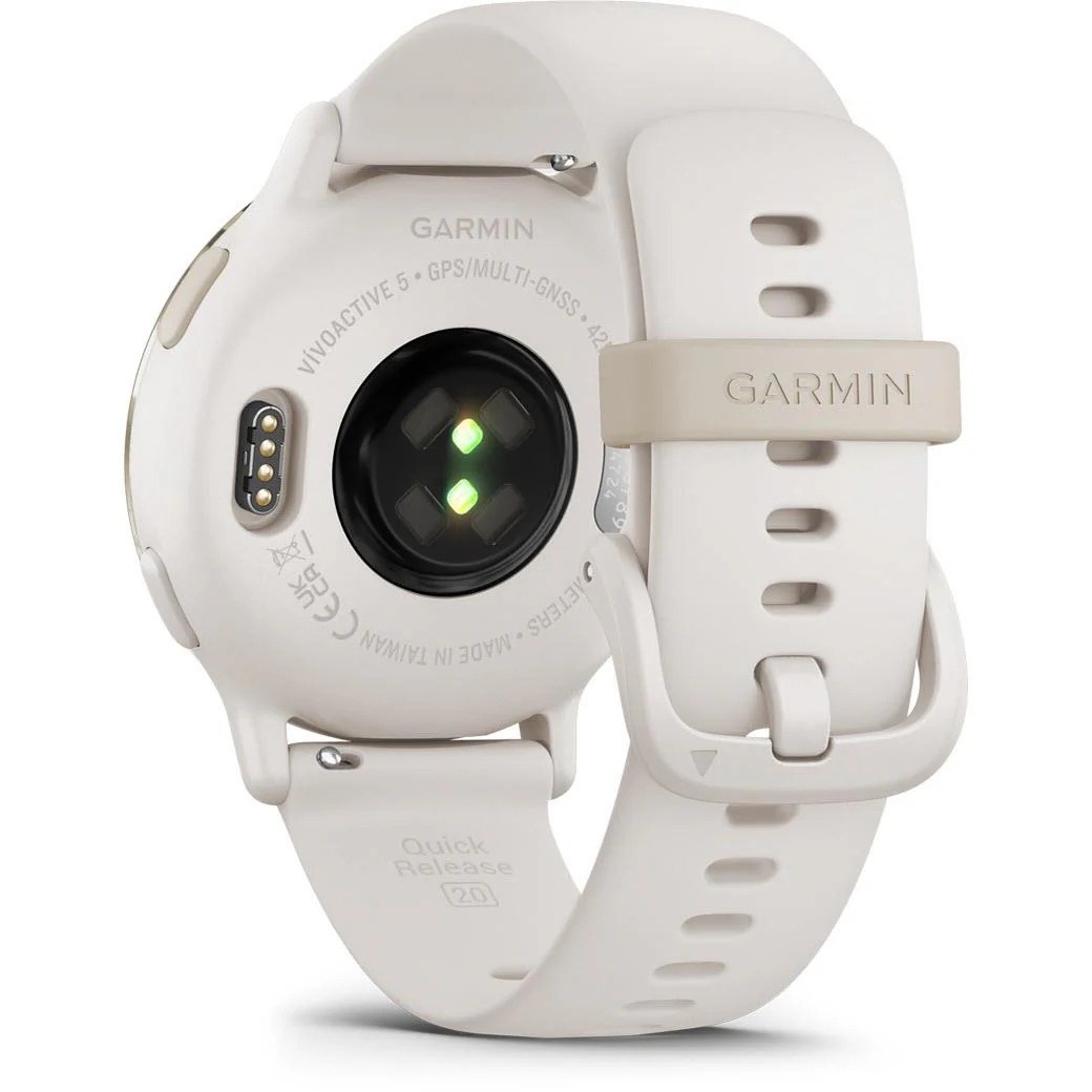 Garmin Vivoactive 5 GPS Smartwatch - Cream Gold/Ivory