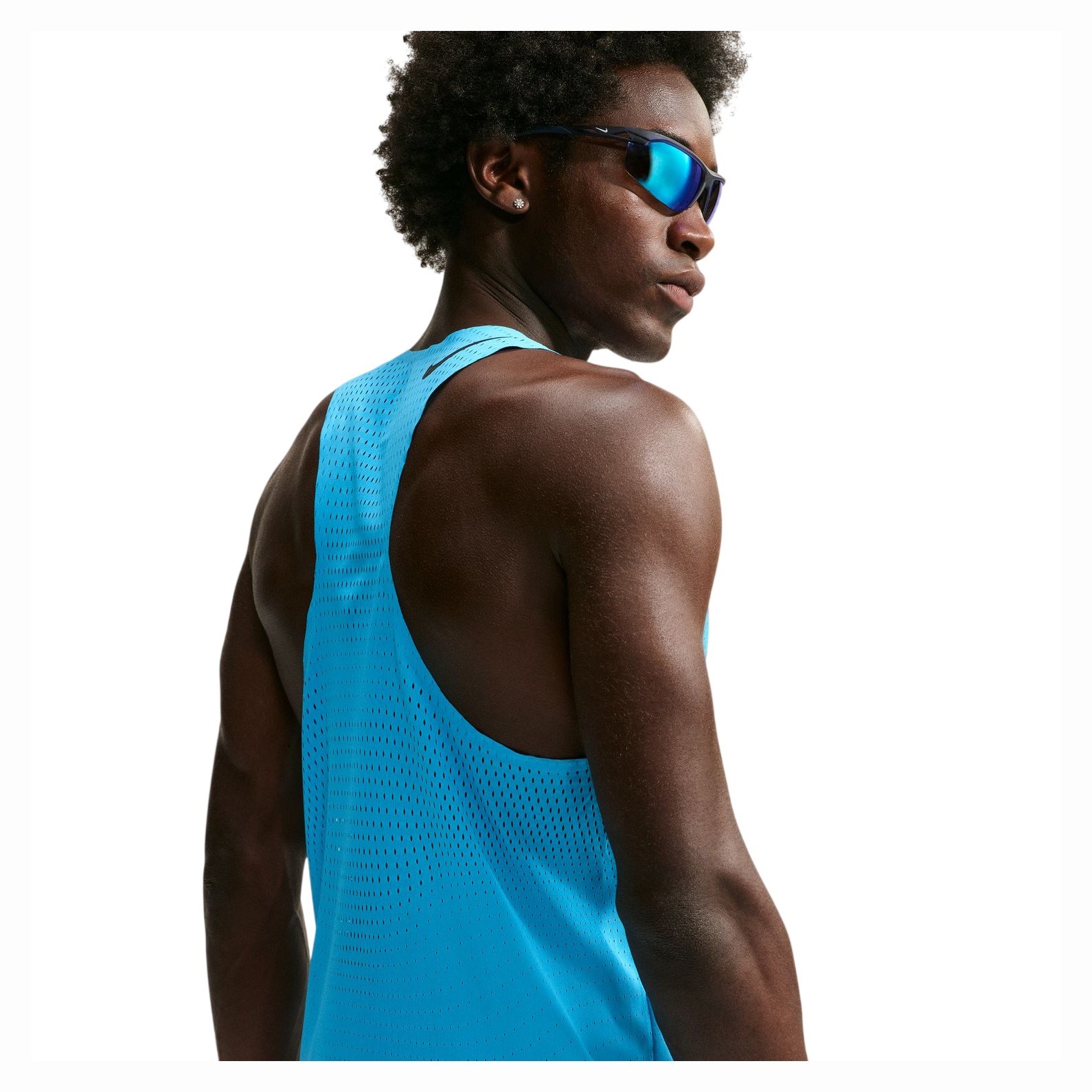Nike Aeroswift Dri-Fit ADV Mens Running Singlet - Blue/Black - image 2