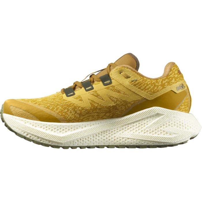 Salomon Aero Glide 3 GRVL - Mens Running Shoes - Spicy Mustard/Vanilla/Ice Deep Lichen Green