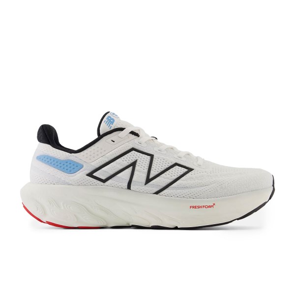 New Balance Fresh Foam X 1080v13 - Mens Running Shoes - White/Black/Coastal Blue/Ginger Lemon
