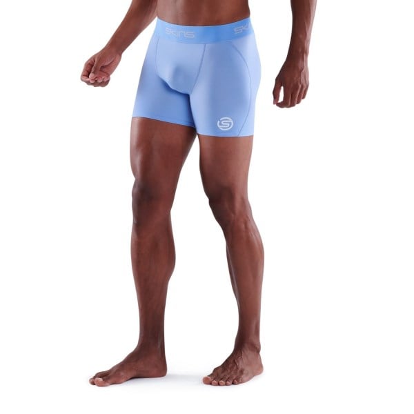 Skins Series-1 Mens Compression Shorts - Sky Blue