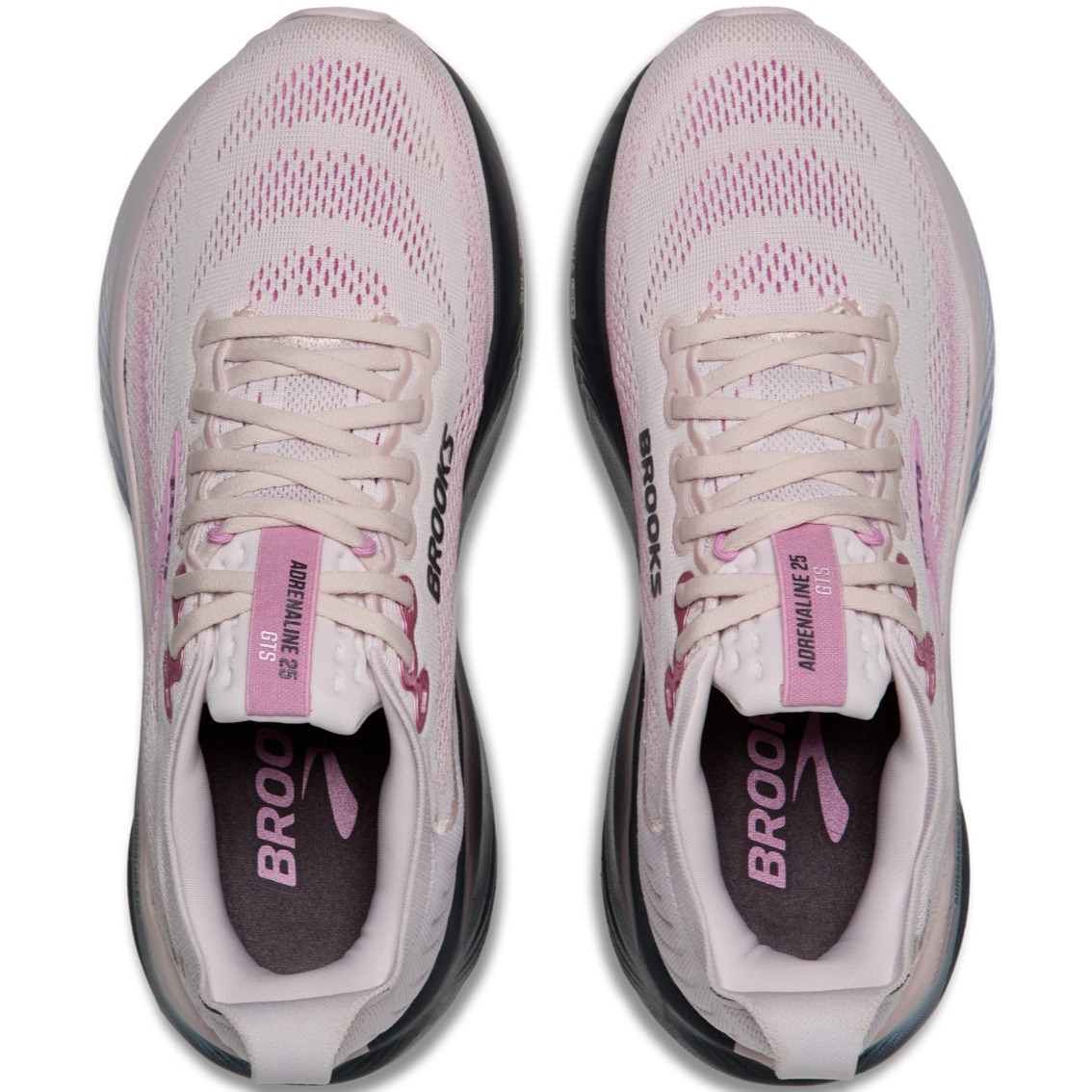 Brooks Adrenaline GTS 25 - Womens Running Shoes - Mauve/Ebony/Pink - image 3