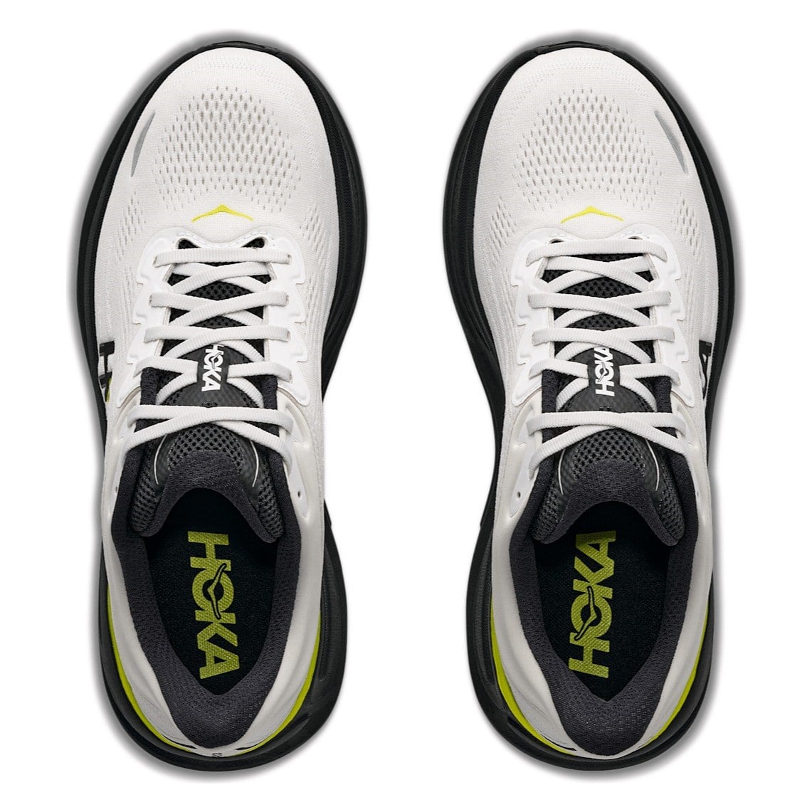 Hoka Bondi 9 - Mens Running Shoes - White/Citrus - image 3