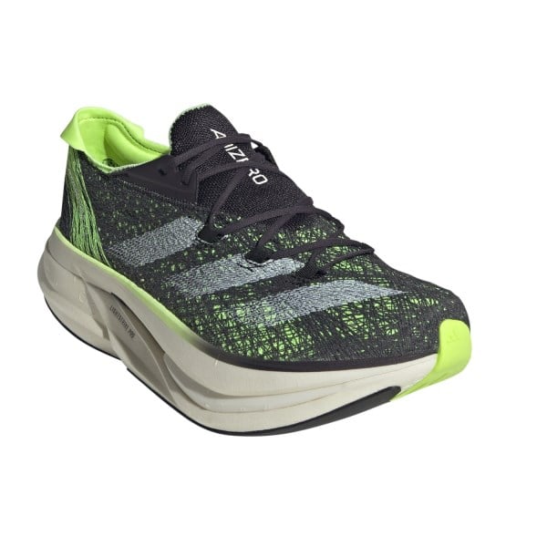 Adidas Adizero Prime X 2 Strung - Unisex Road Racing Shoes - Aurora Black/Zero Metallic/Green Spark
