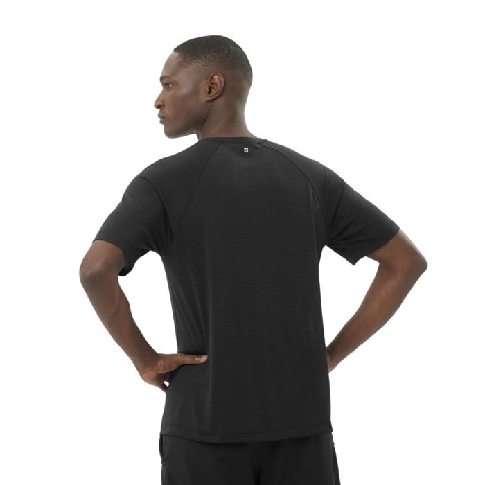 Salomon Shakeout Core Mens Short Sleeve T-Shirt - Deep Black