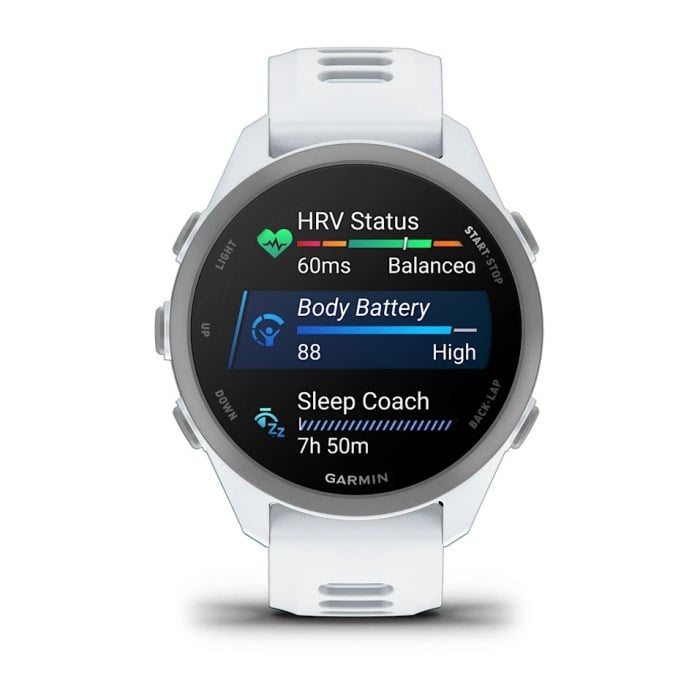 Garmin Forerunner 170 Music GPS Smartwatch - Whitestone/Cloud Blue - image 7