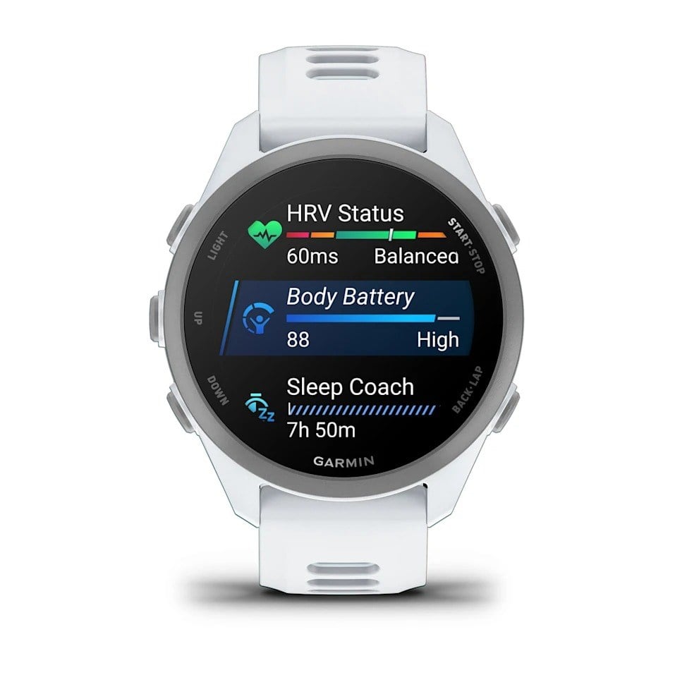 Garmin Forerunner 170 Music GPS Smartwatch - Whitestone/Cloud Blue - image 7
