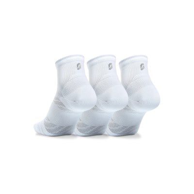 SHYU Quarter Crew Training Socks - 3 Pack - White